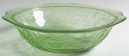 Madrid Green 8" Shallow Salad Bowl