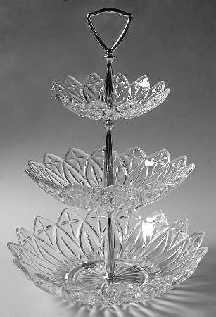 Petal Clear 3 Tier Serving Tray (CRB5,CRB8,CRB10)