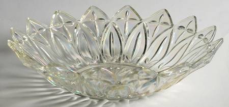 Petal Clear Large Dessert Bowl by Federal Glass 