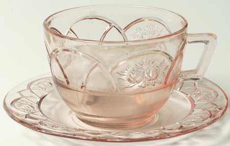 Rosemary Pink Cup & Saucer Set