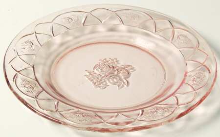 Rosemary Pink Salad Plate