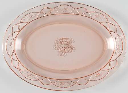 Rosemary Pink 12" Oval Platter