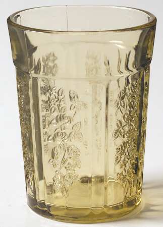 Sharon Amber 9 Oz Flat Thick Tumbler