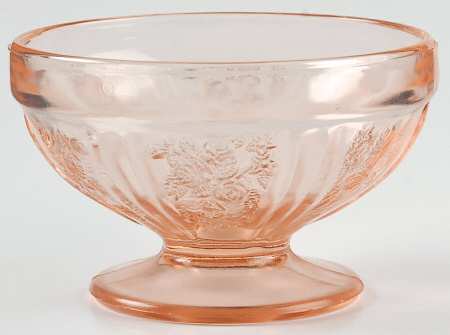 Sharon Pink Champagne/Tall Sherbet by Federal Glass 