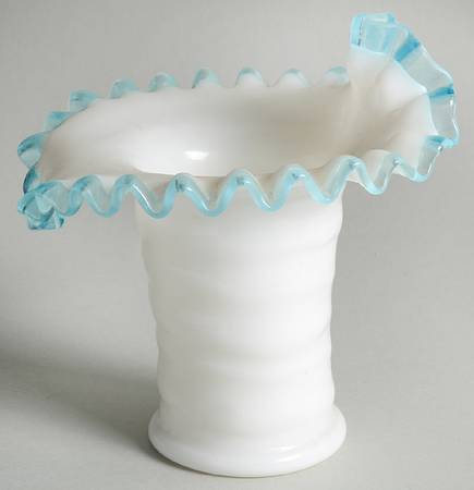 Aqua Crest (Pale Blue) 5" Triangular Vase