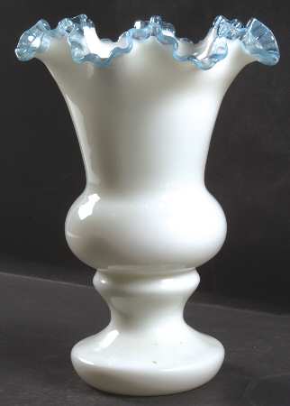 Aqua Crest (Pale Blue) 11" Flower Vase