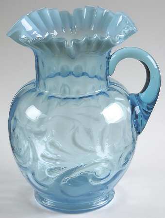 Buttons and Braids Blue (Opalescent) 96 Oz Pitcher