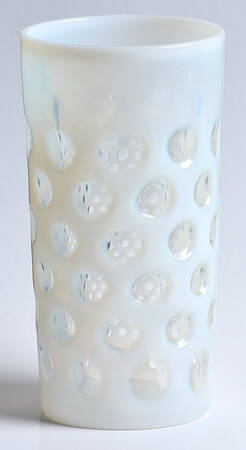 Coin Dot French (Opalescent) 8 Oz Flat Tumbler