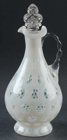 Coin Dot French (Opalescent) Handled Wine Decanter & Stopper