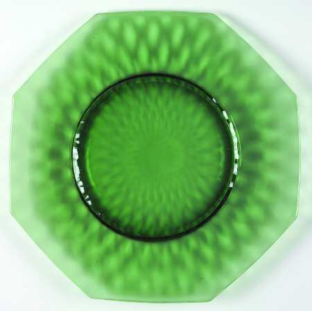 Diamond Optic Green 7" Salad Plate