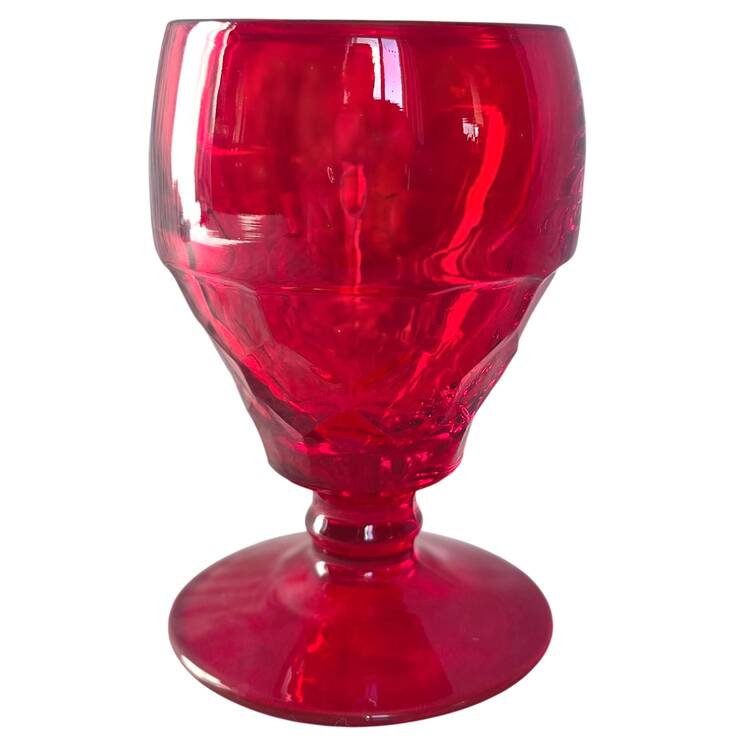 Georgian Ruby 6 Oz Footed Tumbler