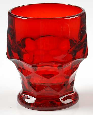 Georgian Ruby Flat Juice Glass
