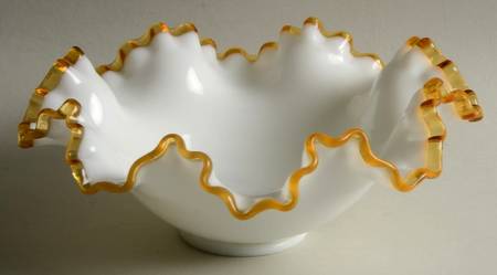 Gold Crest 8" Round Double Crimped Bowl