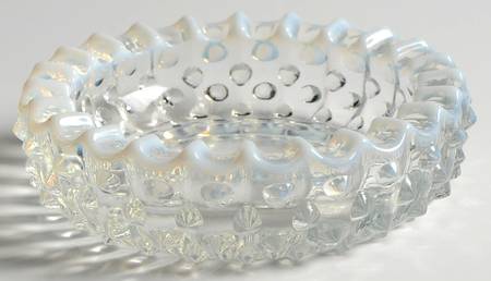 Hobnail French (Opalescent) 5" Round Ashtray