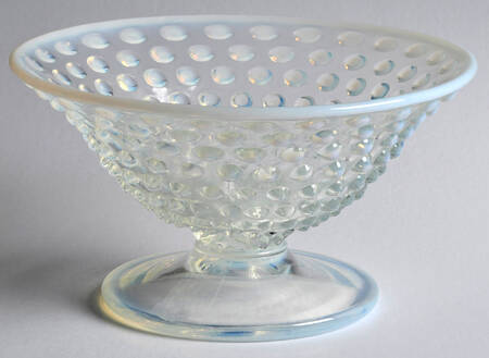 Hobnail French (Opalescent) Low Flared Comport