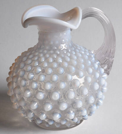 Hobnail French (Opalescent) Handled Cruet No Stopper