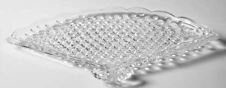 Hobnail French (Opalescent) Fan Tray