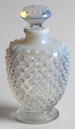 Hobnail French (Opalescent) Round Perfume Bottle & Stopper by Fenton