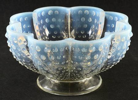 Hobnail French (Opalescent) Footed Candy Box No Lid