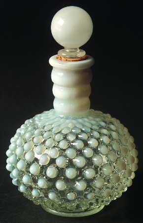 Hobnail French (Opalescent) Wrisley Cologne Bottle & Stopper