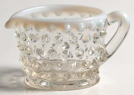 Hobnail French (Opalescent) Individual Creamer