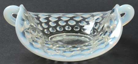 Hobnail French (Opalescent) 4" Handled Bon Bon