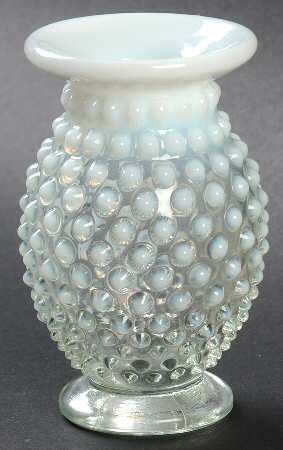 Hobnail French (Opalescent) 4" Miniature Cupped Vase