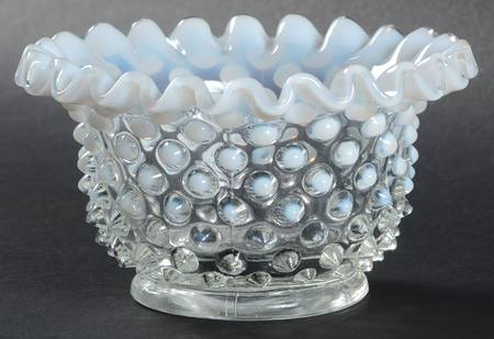 Hobnail French (Opalescent) Mayonnaise Bowl, Bowl Only by Fenton