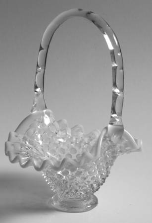 Hobnail French (Opalescent) #389/3834 Hobnail 6" Basket