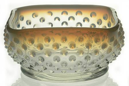 Hobnail French (Opalescent) 3" Square Dessert Bowl