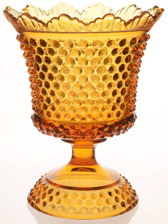 Hobnail Amber (Colonial Amber) Footed Urn No Lid