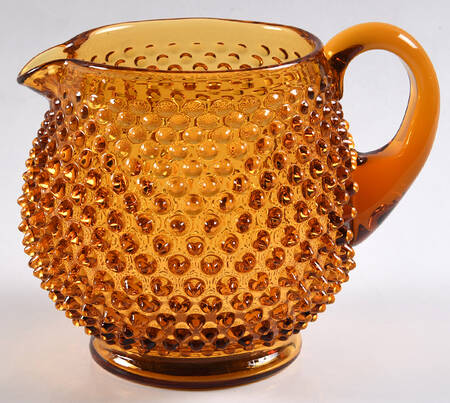 Hobnail Amber (Colonial Amber) 32 Oz Squat Jug