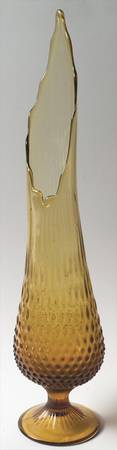 Hobnail Amber (Colonial Amber) #3652 17" To 25" Swung Vase