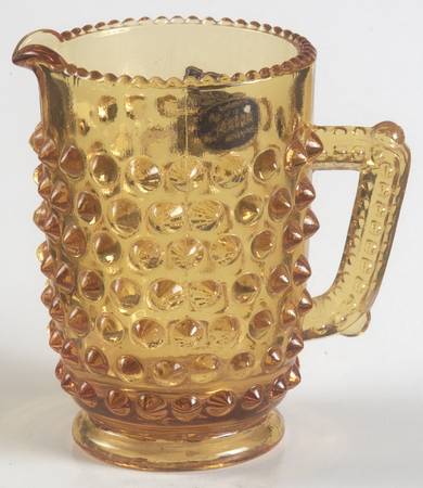 Hobnail Amber (Colonial Amber) Mini Creamer