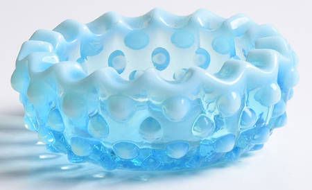 Hobnail Blue (Opalescent) 3" Round Ashtray