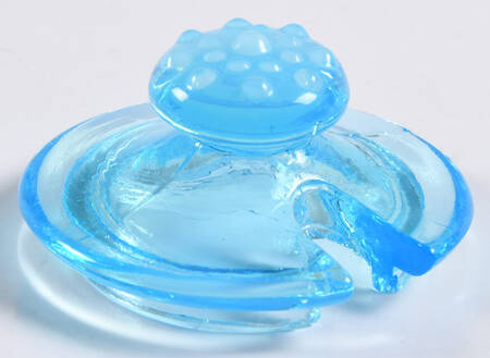 Hobnail Blue (Opalescent) Lid for Mustard