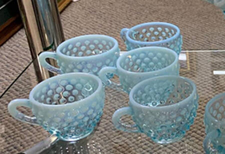 Hobnail Blue (Opalescent) Punch Cup