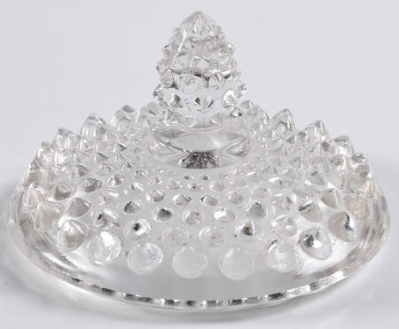 Hobnail Blue (Opalescent) Lid for Puff Jar