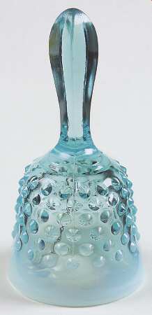 Hobnail Blue (Opalescent) 6" Bell