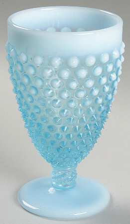 Hobnail Blue (Opalescent) Iced Tea