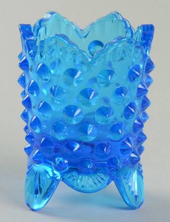 Hobnail Blue (Colonial Blue) Toothpick Holder