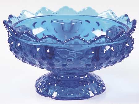 Hobnail Blue (Colonial Blue) 6" Candle Bowl