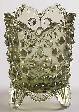 Hobnail Green (Colonial Green) Toothpick Holder