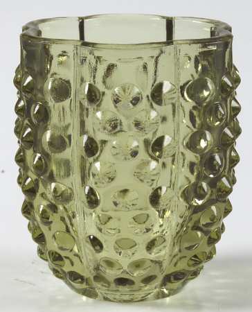 Hobnail Green (Colonial Green) Globe for (2 Piece) Fairy Lamp