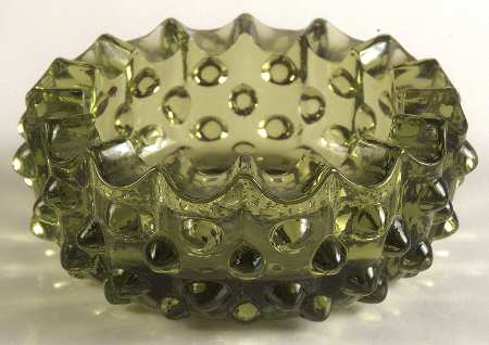Hobnail Green (Colonial Green) 3" Round Ashtray