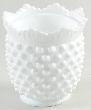 Hobnail Milk Glass Sugar Bowl W/Lip No Lid