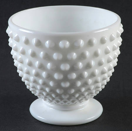 Hobnail Milk Glass Small Candy Jar No Lid