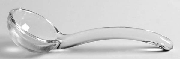 Hobnail Milk Glass Mayonnaise Ladle