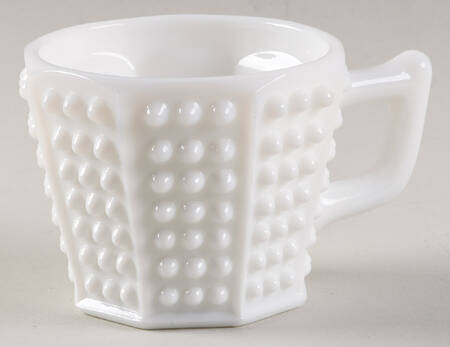 Hobnail Milk Glass #3840 Octagonal Punch Cup