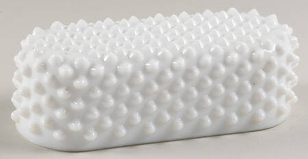 Hobnail Milk Glass Lid for 1/4 Pound Butter